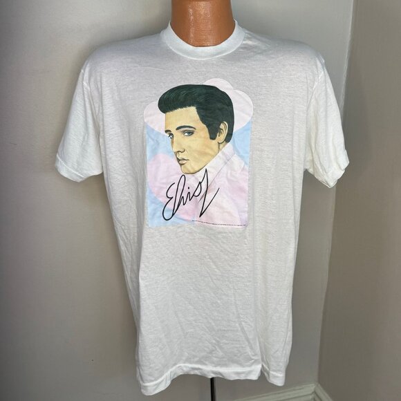 Screen Stars Other - Vintage 1980s/90s Elvis Presley T-Shirt, Screen Stars Size XL, Fan Art